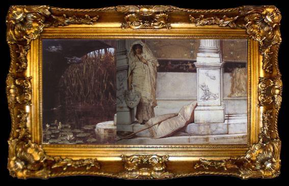 framed  Alma-Tadema, Sir Lawrence Fishing (mk23), ta009-2
